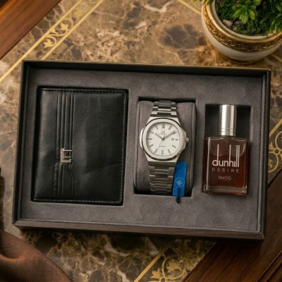 Specail Watch + Perfume + Money Wallet Combo