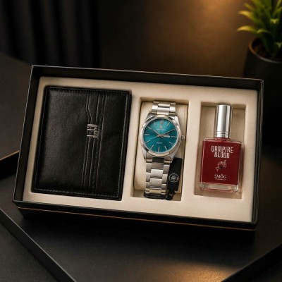 Specail Watch + Perfume + Money Wallet Combo