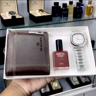 Specail Watch + Perfume + Money Wallet Combo