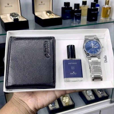 Specail Watch + Perfume + Money Wallet Combo