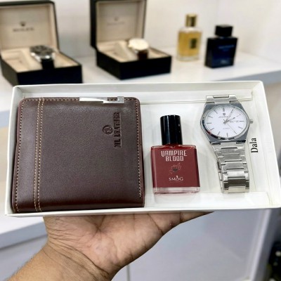 Specail Watch + Perfume + Money Wallet Combo